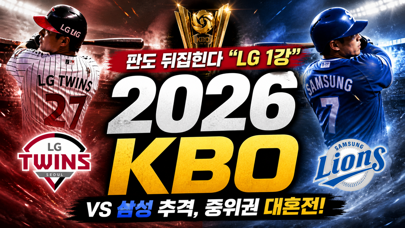 2026 KBO 판도 뒤집힌다…“LG 1강 vs 삼성 추격” 우승