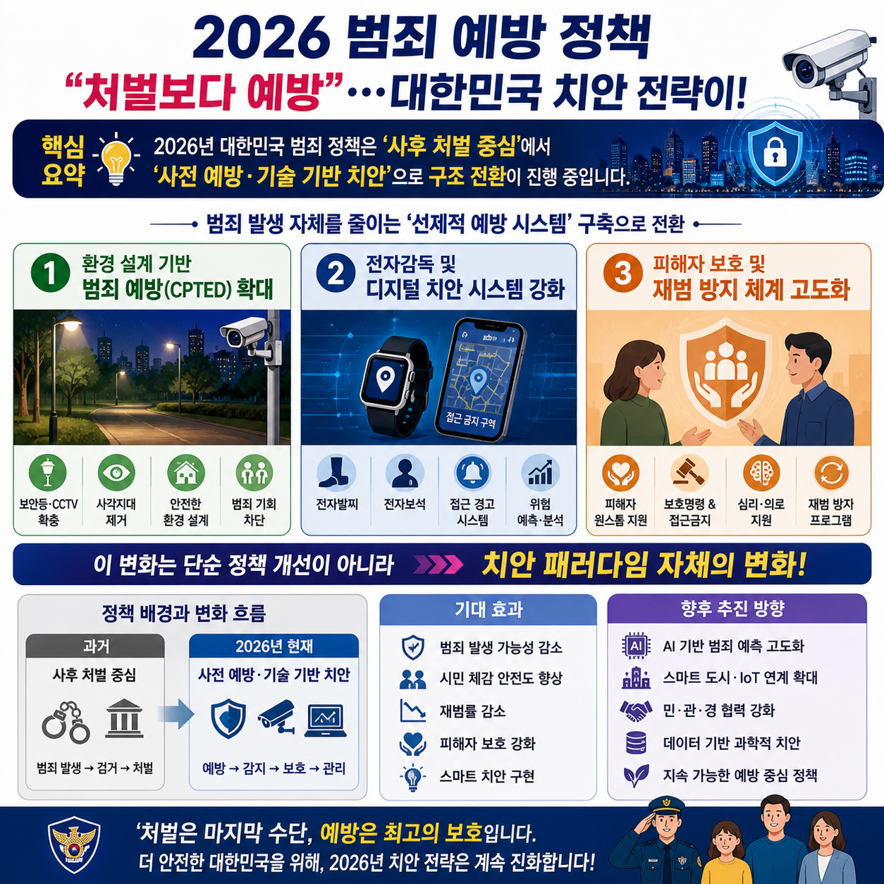 2026 범죄 예방 정책, “처벌보다 예방”…대한민국 치안 전략이