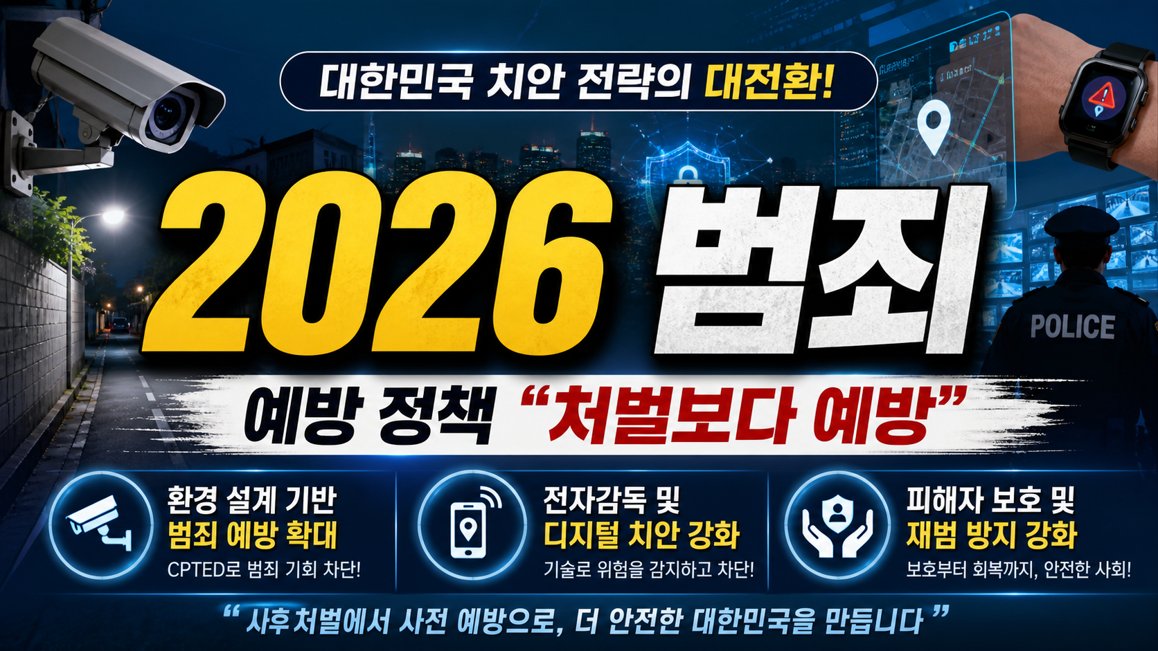 2026 범죄 예방 정책, “처벌보다 예방”…대한민국 치안 전략이