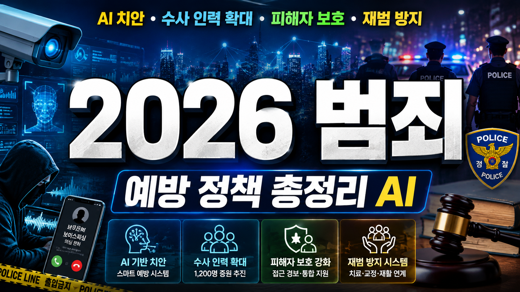 2026 범죄 예방 정책 총정리…AI 치안·수사 인력 확대부터