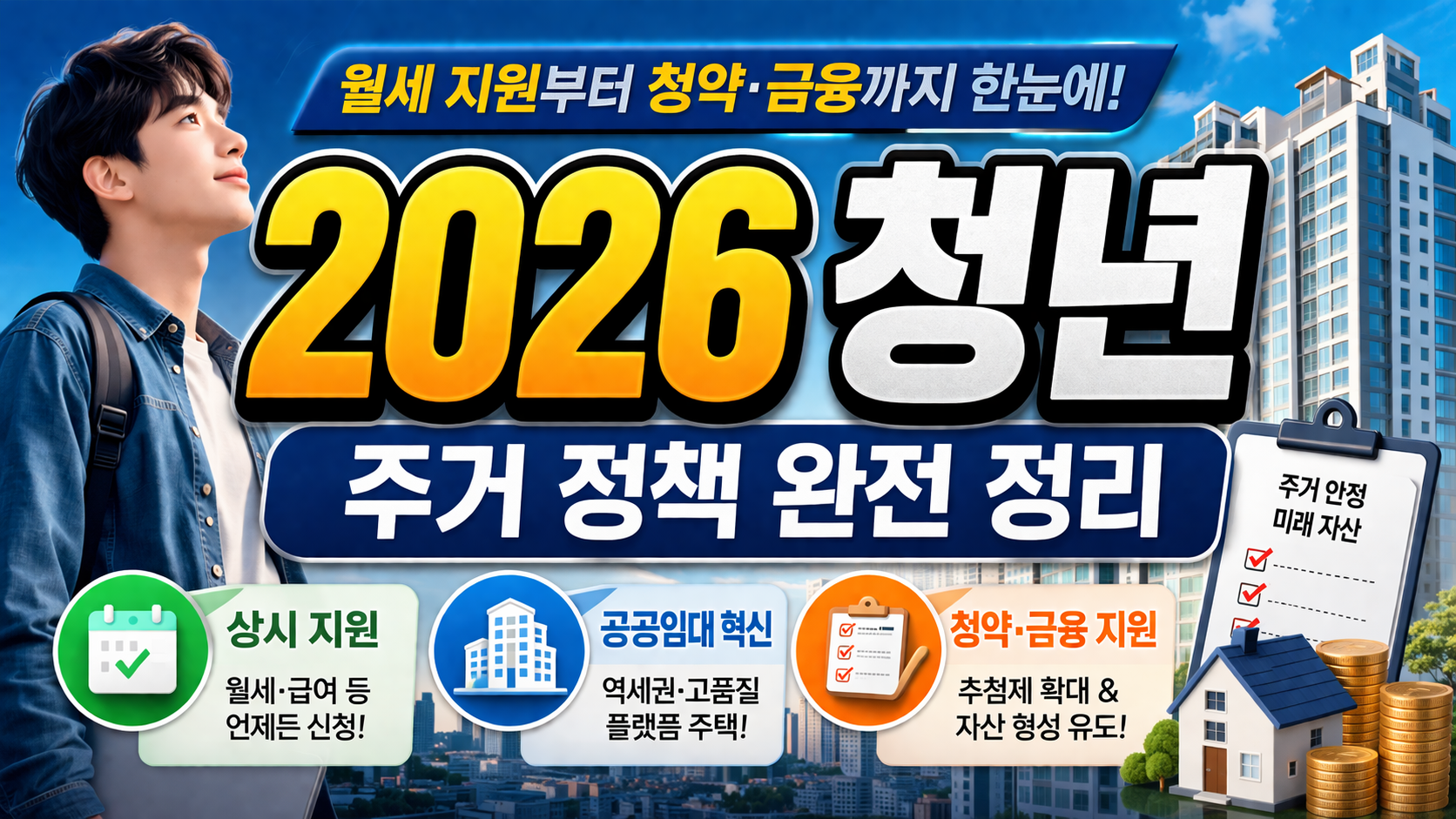 2026 청년 주거 정책 완전 정리…“월세부터 청약까지” 지금 안 보면