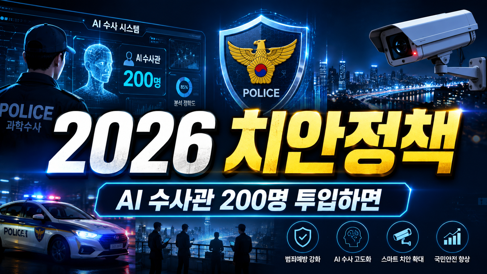 2026 치안정책, AI·수사관 1,200명 투입하면 정말 더