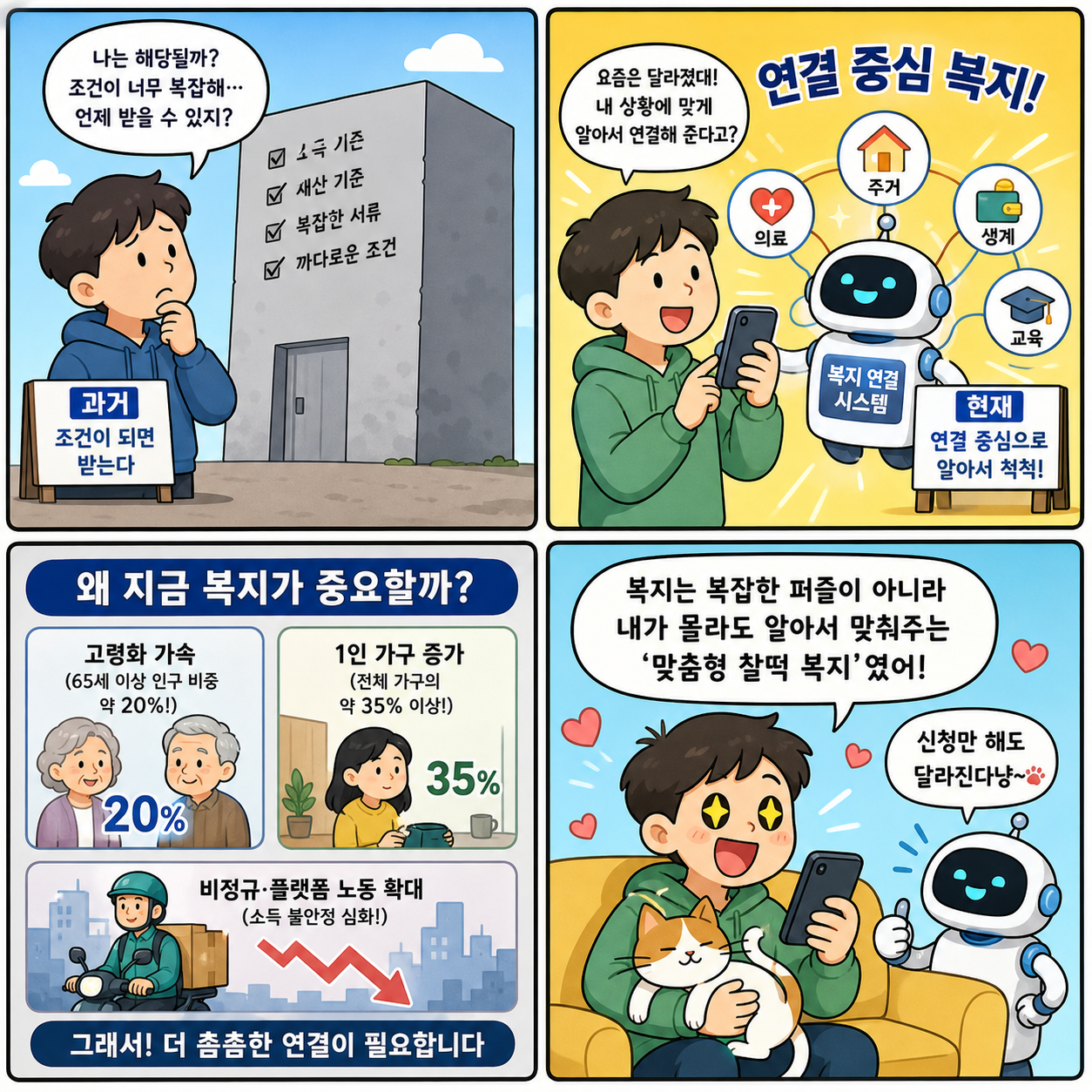 2026년 사회적 약자 복지제도, “신청만 해도 달라진다” 반드시 4컷만화