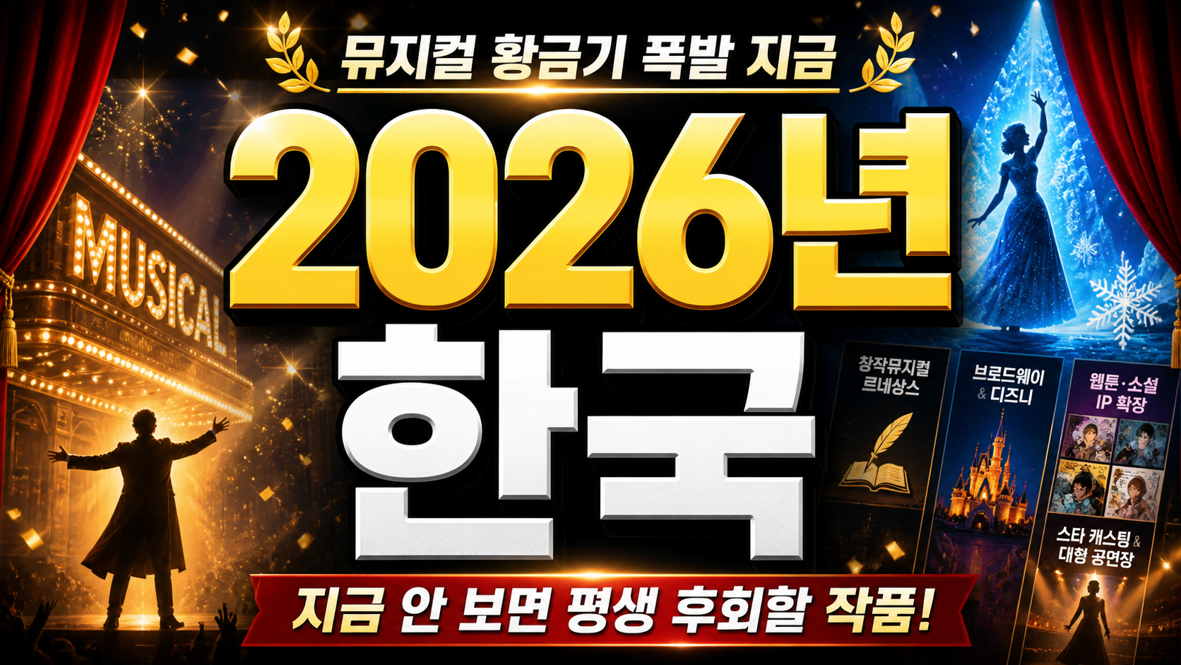2026년 한국 뮤지컬 황금기 폭발…지금 안 보면 평생 후회할 작품