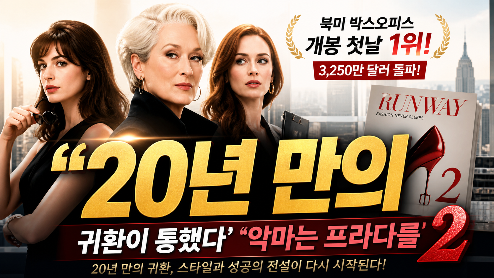 “20년 만의 귀환이 통했다”…‘악마는 프라다를 입는다 2’, 개봉