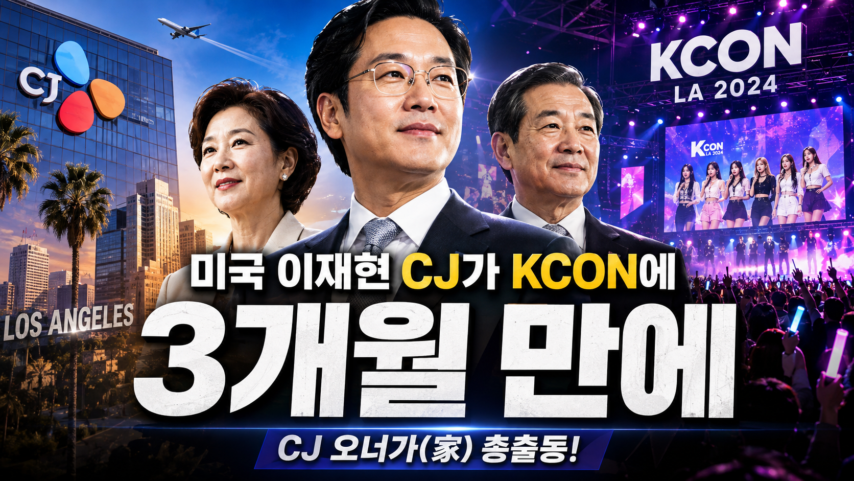 3개월 만에 또 미국 간 이재현…CJ가 KCON에 총수 일가까지