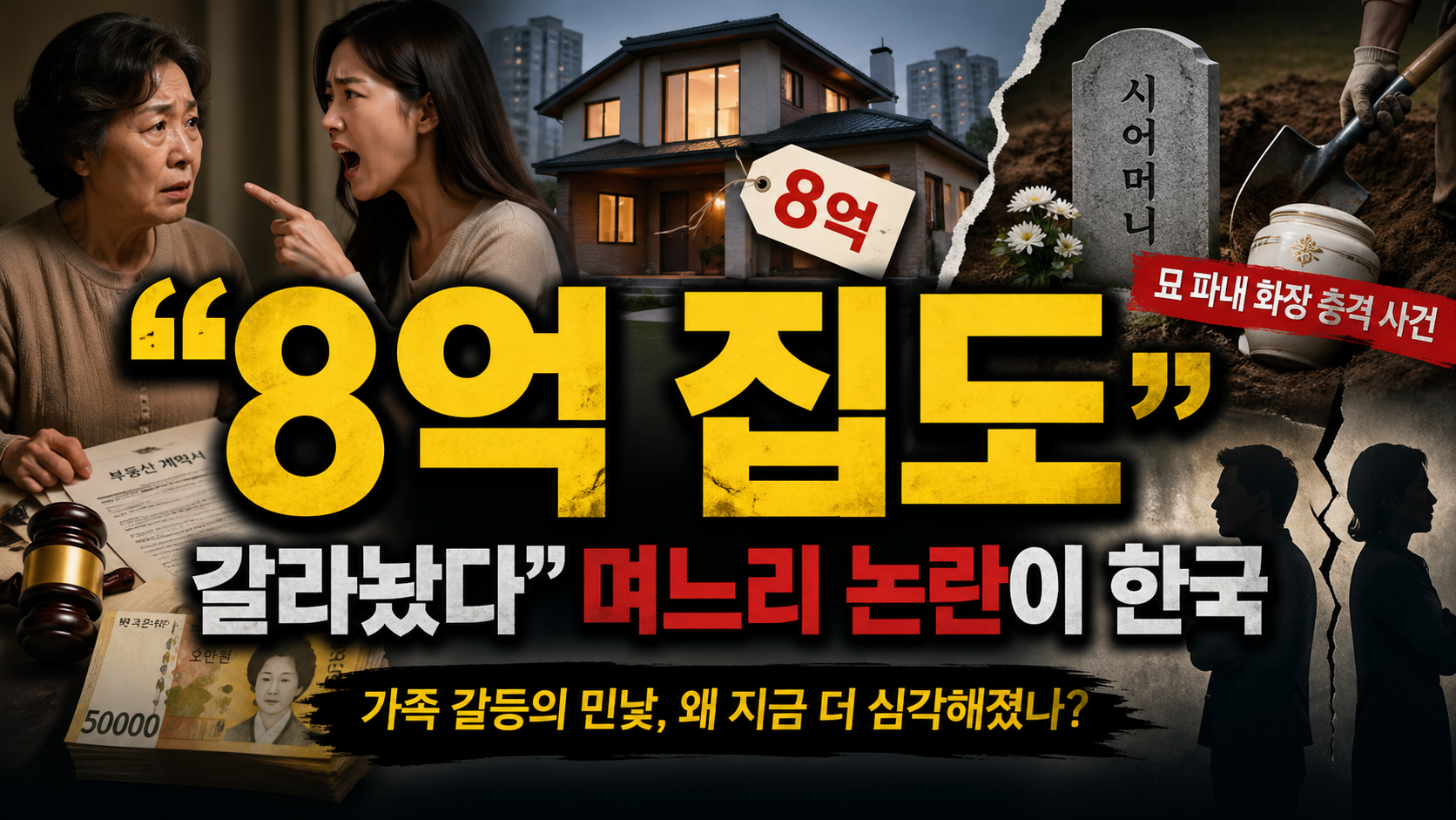 “8억 집도 갈라놨다”…며느리 논란이 한국 가족 구조를 흔드는 진짜 이유