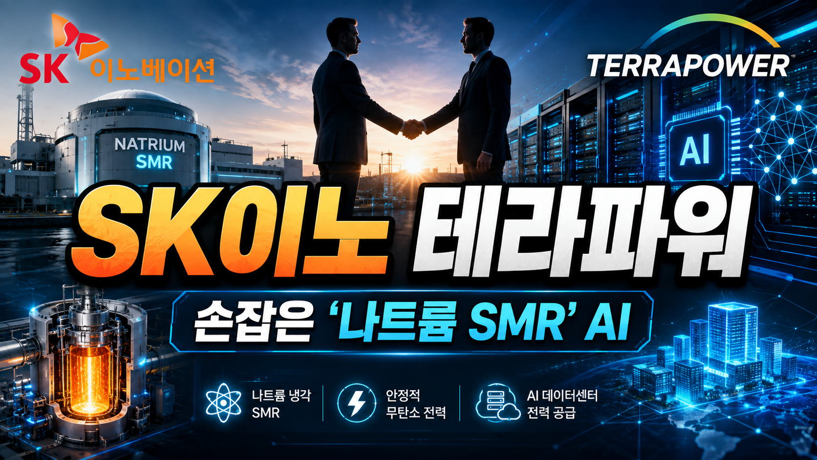 SK이노·테라파워 손잡은 ‘나트륨 SMR’…AI 데이터센터 전력시장