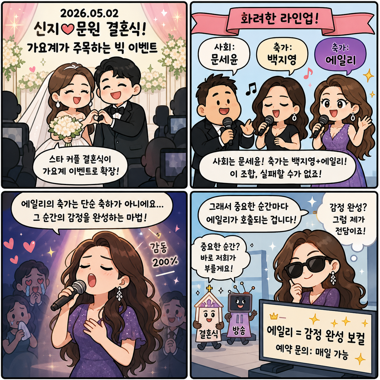 “결혼식 축가까지 등장”…에일리, 왜 지금 다시 ‘가요계 핵심 인물’로 4컷만화
