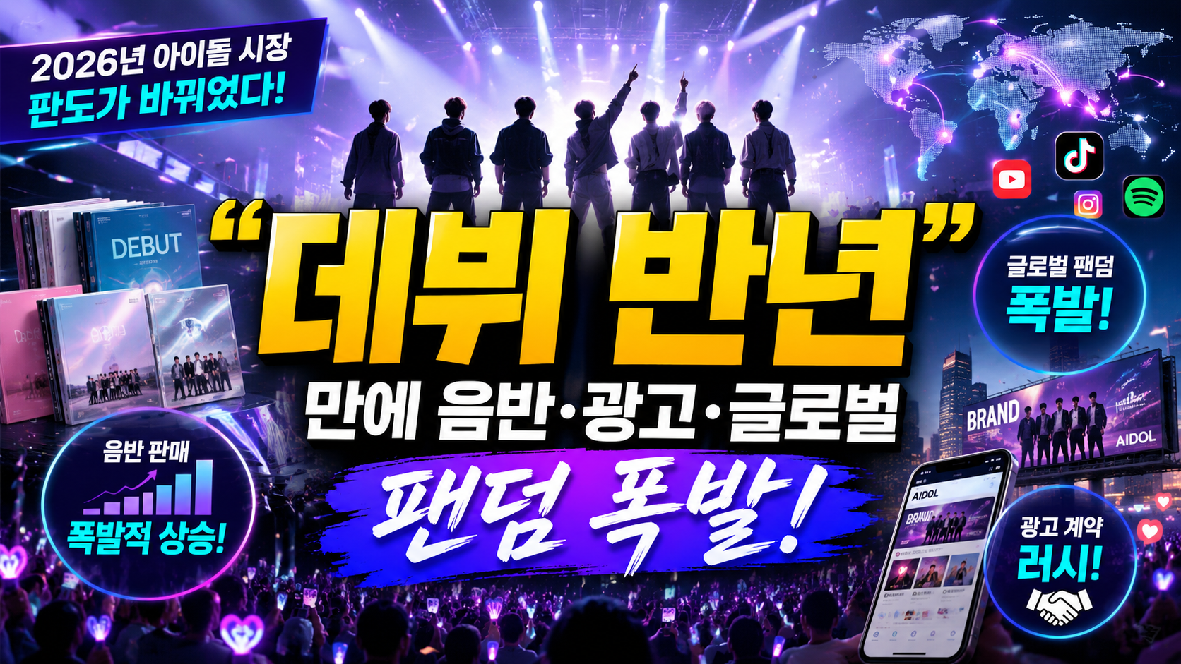 “데뷔 반년 만에 음반·광고·글로벌 팬덤 폭발”…2026년 가장 뜨거운