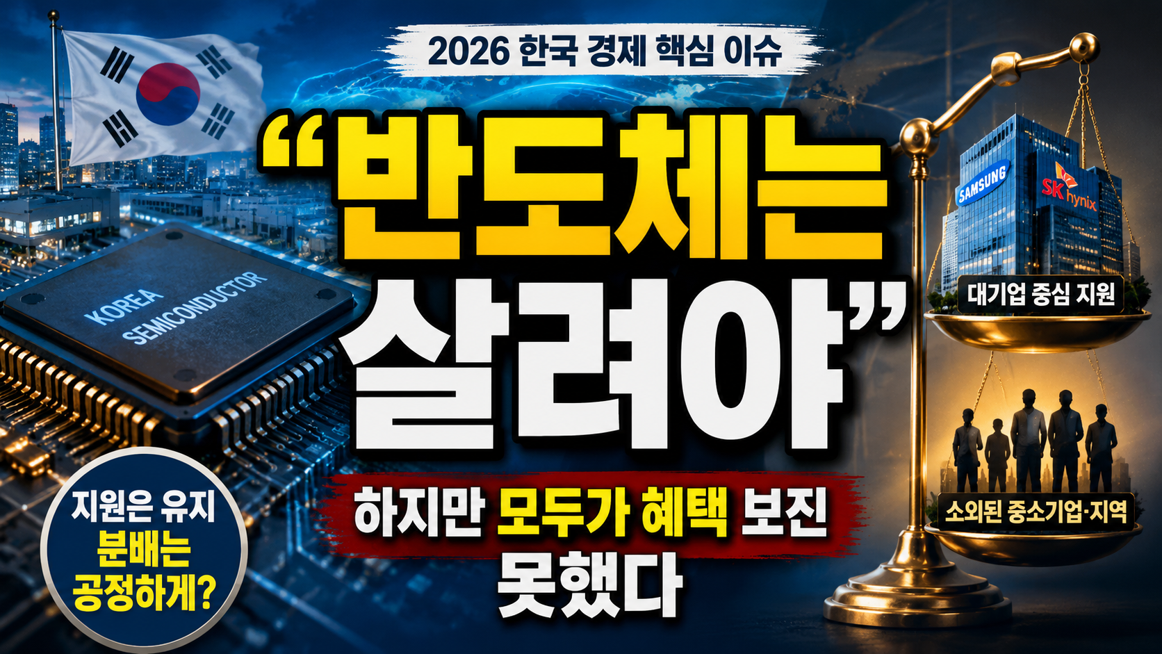 “반도체는 살려야 하지만 모두가 혜택 보진 못했다”…2026 한국