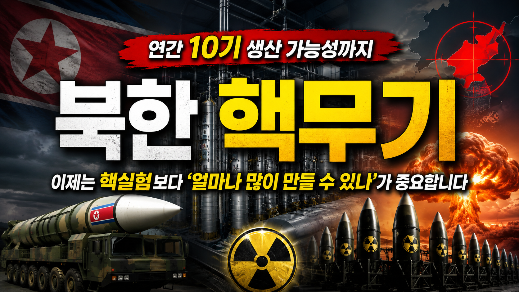 북한 핵무기 연간 10기 생산 가능성까지…2026년 북한 핵 위협,