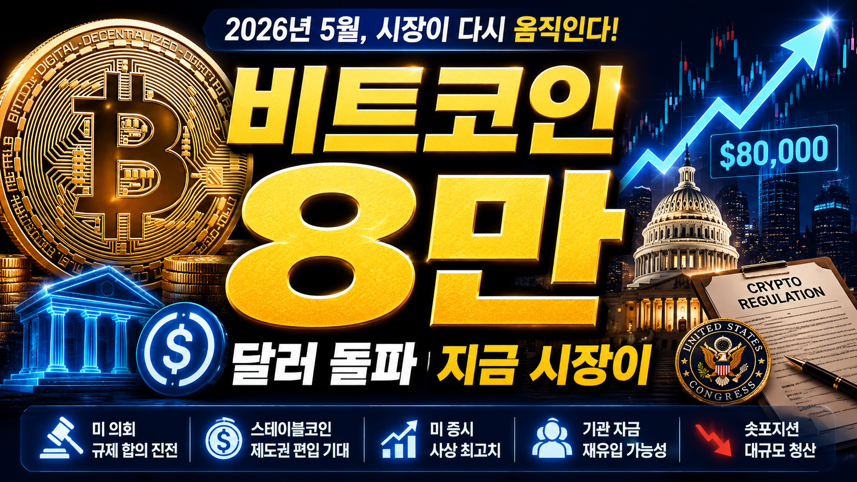 비트코인 8만 달러 돌파…지금 시장이 진짜 기대하는 건 ‘코인 가격’이
