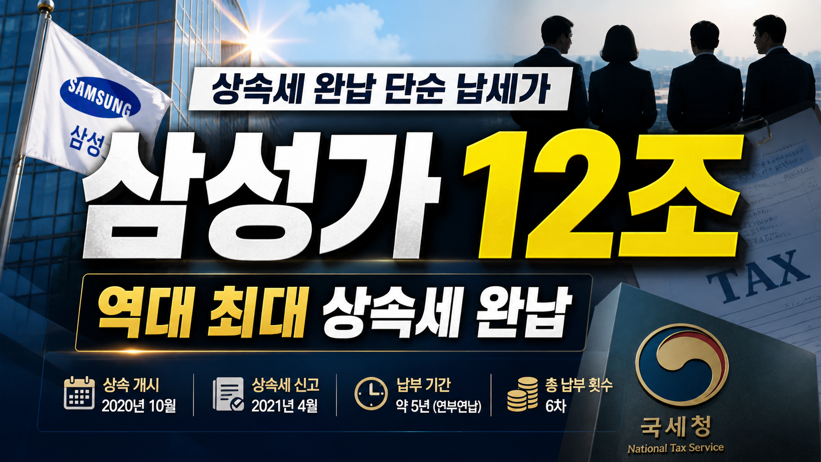 삼성가 12조 상속세 완납…단순 납세가 아닌 ‘한국형 기업 책임