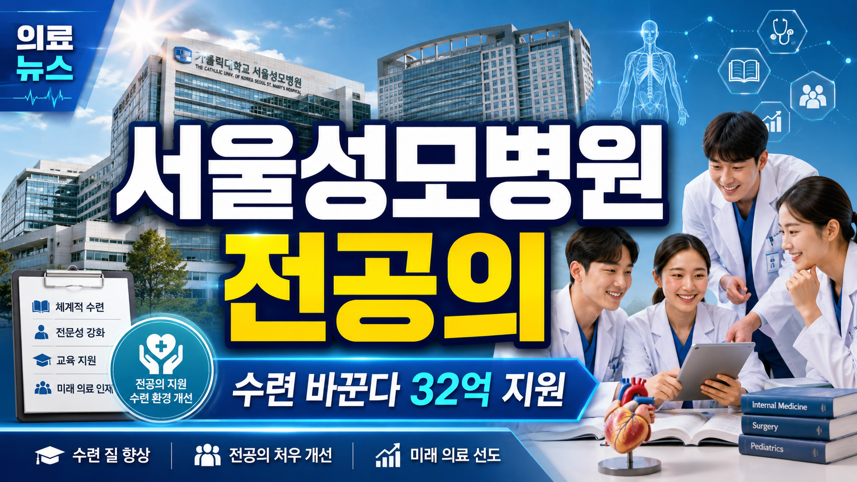 서울성모병원 전공의 수련 확 바꾼다…32억 지원·카데바 교육·맞춤형