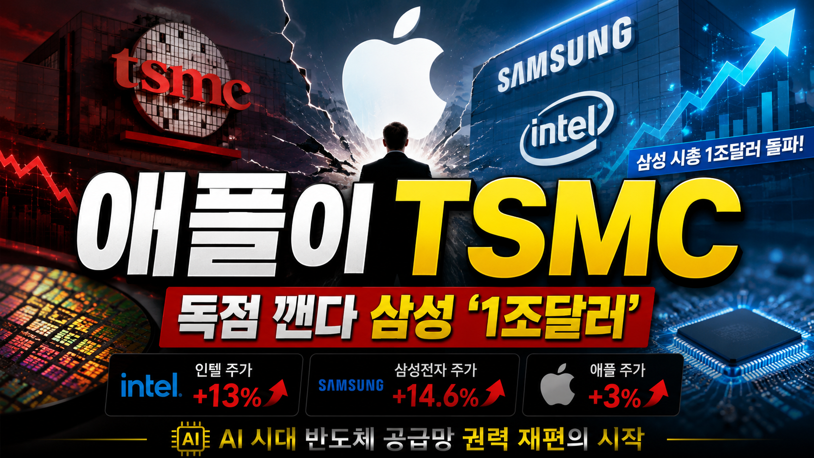 애플이 TSMC 독점 깬다?…삼성 ‘1조달러’ 돌파가 의미하는 진짜