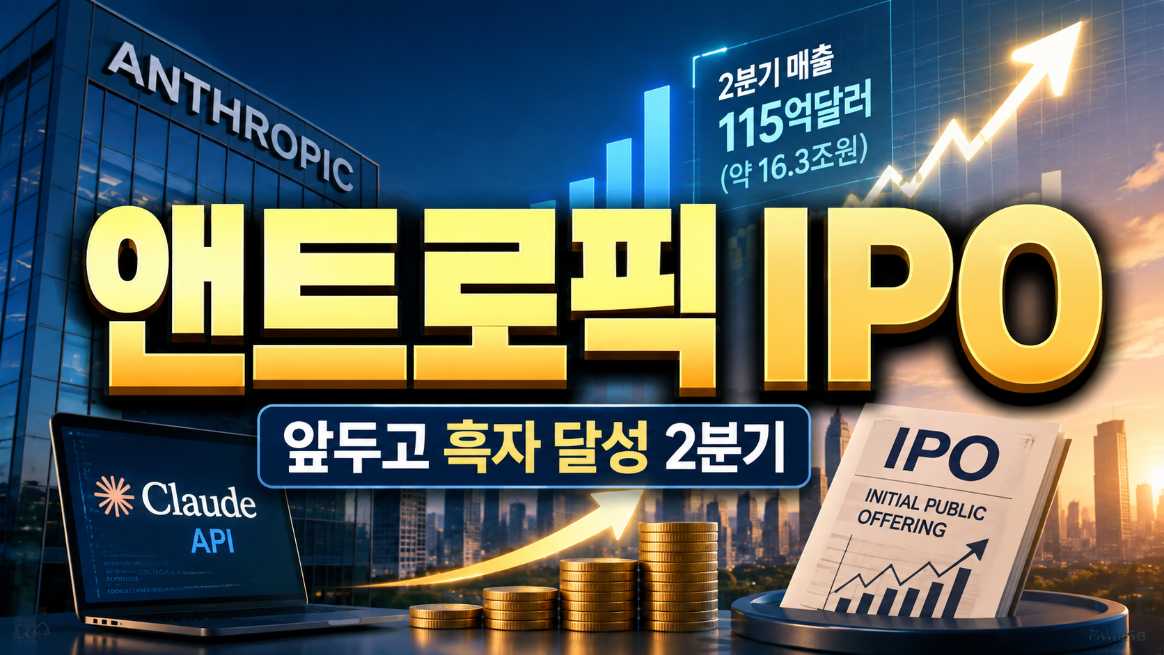 앤트로픽, IPO 앞두고 첫 흑자 달성…2분기 매출 16.3조 돌파한