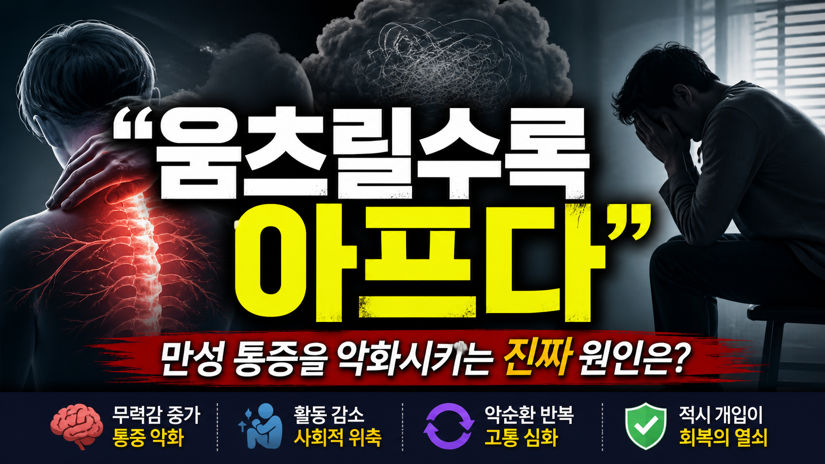 “움츠릴수록 더 아프다”…만성 통증을 악화시키는 진짜 원인은