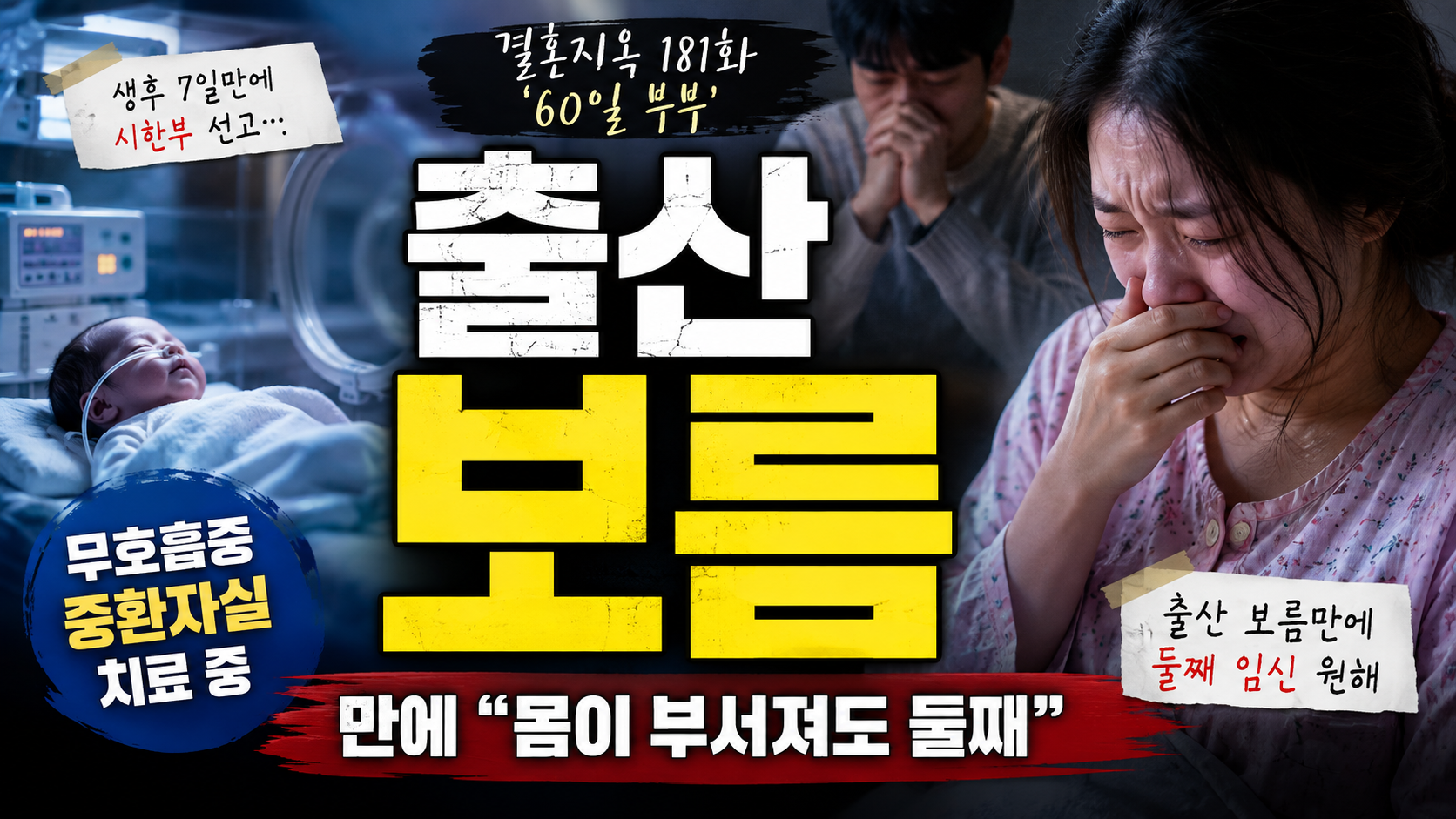 출산 보름 만에 “몸이 부서져도 둘째 갖고 싶다”…‘결혼지옥’ 60일