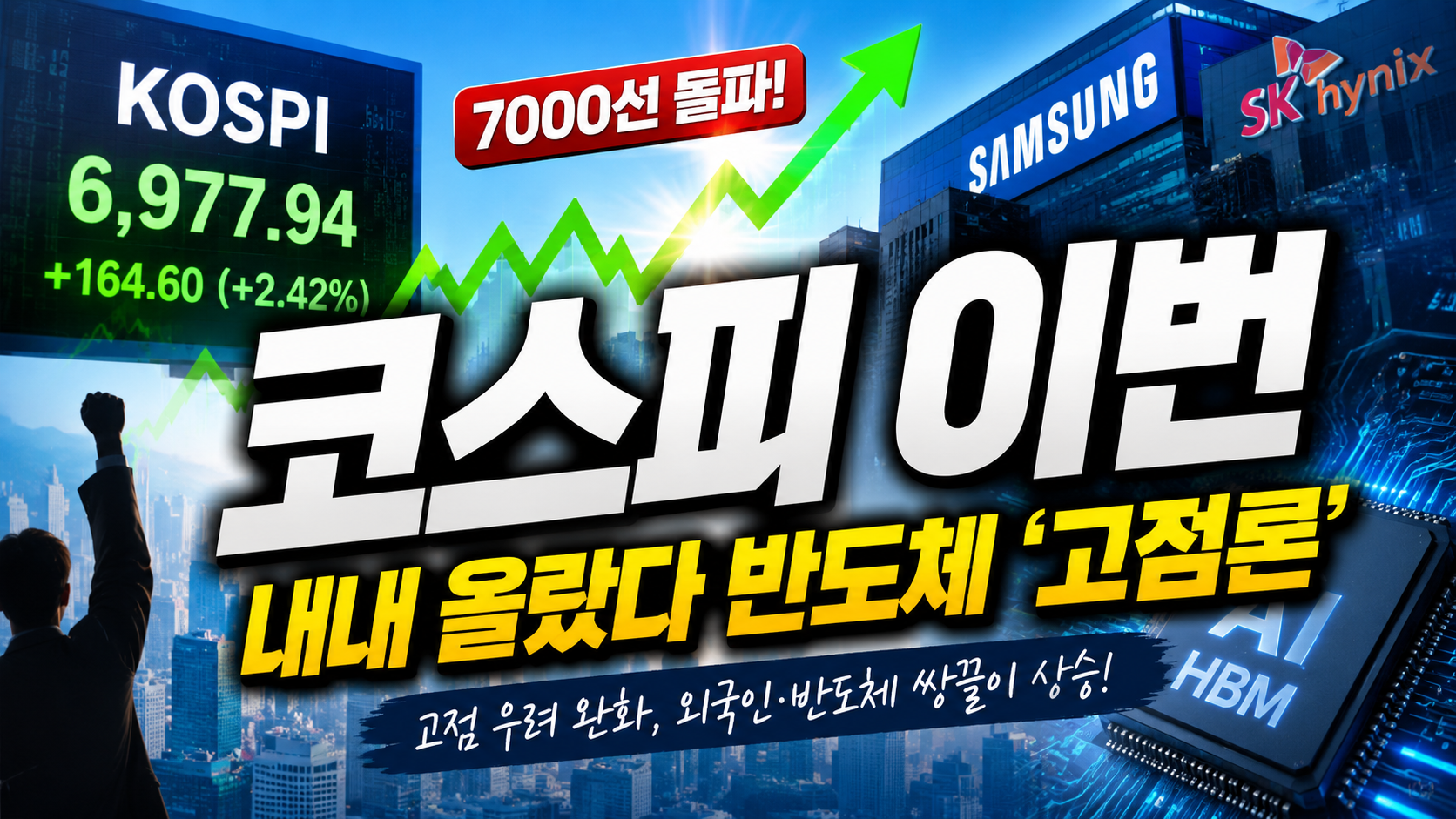 코스피 이번 주 내내 올랐다…반도체 ‘고점론’ 한풀 꺾인 진짜 이유