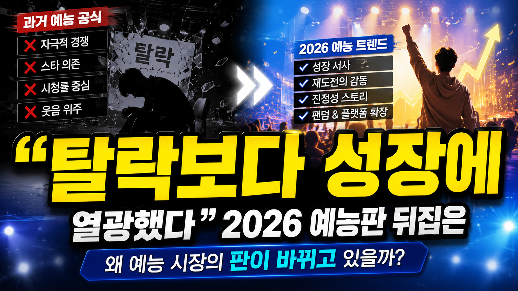 “탈락보다 성장에 열광했다”…2026 예능판 뒤집은 신규 프로그램들의