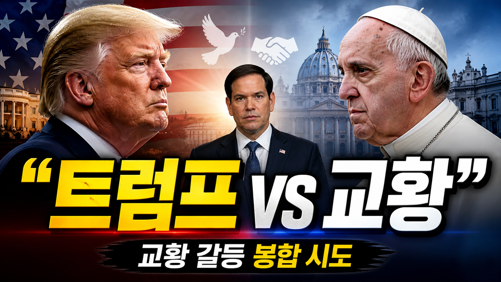 “트럼프 vs 교황 갈등, 봉합 시도?”…루비오 7일 바티칸 방문의