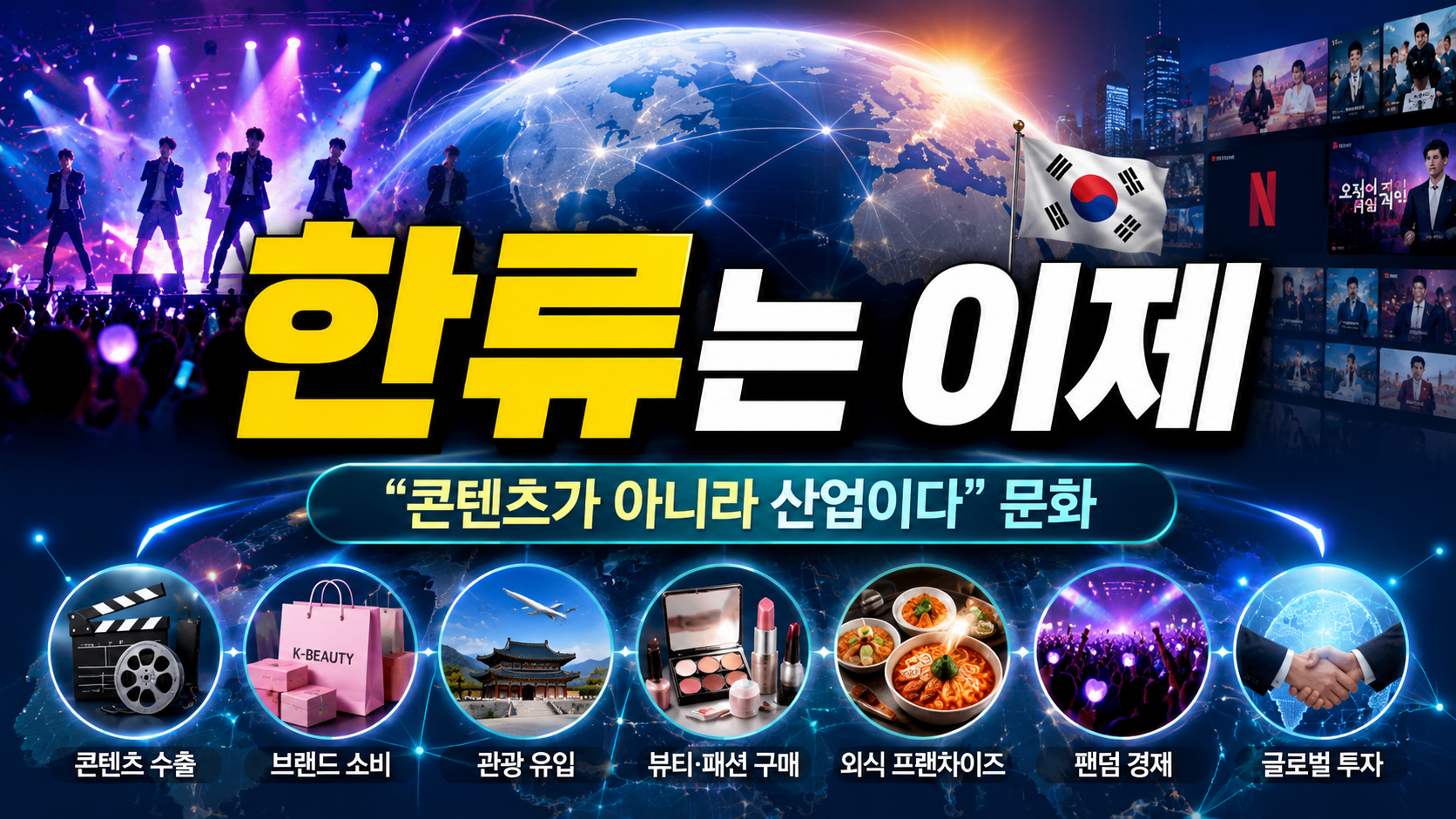 “한류는 이제 콘텐츠가 아니라 산업이다”…K-문화 수출이 바꾼 글로벌