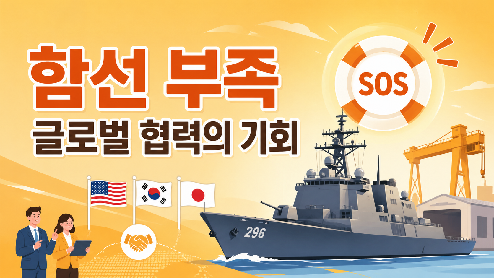 “함선이 부족하다”…미국 해군 ‘SOS’가 만든 한국 조선업의 기회와